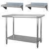 Sportsman SS Work Station with 48" Workbench Table and Two 24" Utility Shelves SSWSET48